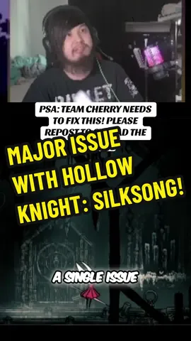 I love Hollow Knight: Silksong but this is a major issue that needs to be addressed. Legit ruining the experience, especially if it happens in the middle of the boss fight. Is anyone else having this issue? #hollowknight #hollowknightsilksong #hollowknightgameplay #GamingOnTikTok #gaming 