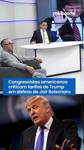 💵🇺🇸 TARIFAÇO EUA | Congressistas americanos criticam Trump por impor tarifas para “defender Bolsonaro” e pedem o fim das hostilidades em carta em defesa do Brasil. O âncora Amadeu Campos destacou que o tarifaço prejudica os EUA, afetando inflação e economia, e que os democratas estão focados nos próprios interesses, não no Brasil. O comentarista Ari Carvalho alertou que especialistas prevê piora nos efeitos das tarifas, incluindo aumento da inflação de alimentos e desemprego, tanto nos EUA quanto em outros países impactados. Foto: Gage Skidmore 📲  Para mais informações, acesse meionews.com #BrasilEUA #Trump #Tarifas #Economia #MeioNews