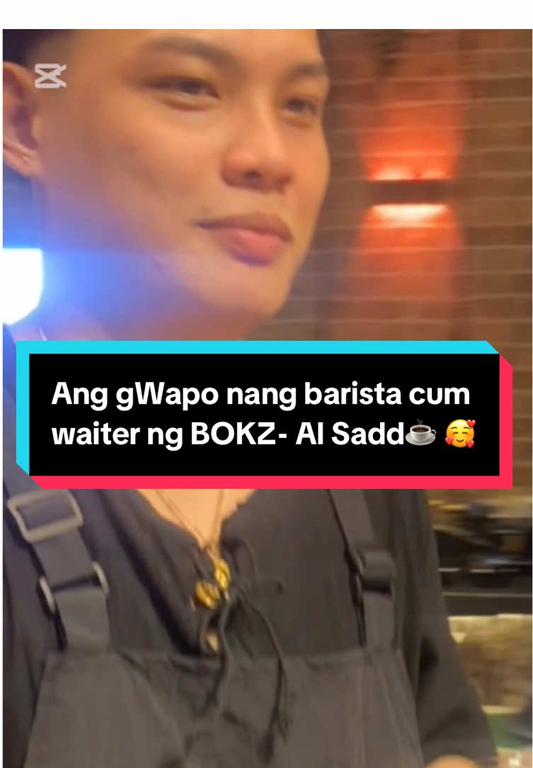 A must visit @BOKz - opposite Al Sadd stadium, ang gwapo ng knilang Barista cum waiter 🫢🥰 sweet lover🥰🫰🏽  #coffee #bokz #restaurant #fyp 