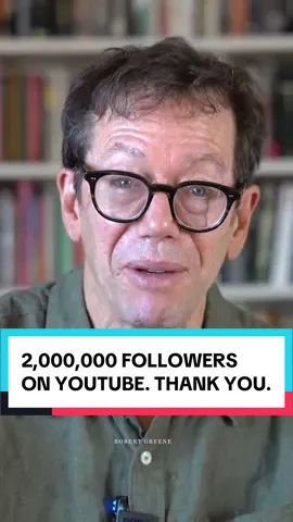Grateful to have reached 2 million subscribers on YouTube. Thank you all for your support.  #robertgreene #psychology #power #fyp #tiktok 