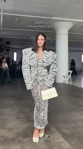 The BLAZER IS EVERYTHING I COULD EVER DREAM OF #nyfw #OOTD #fashionweek #zebraprint #elevatedfashion 