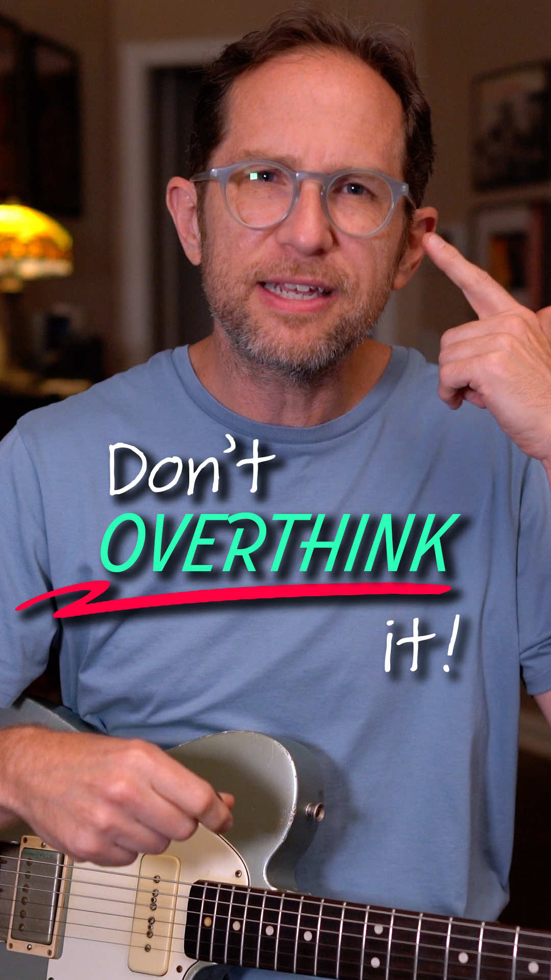 Don’t overthink it! Simple minor pentatonic lead guitar lesson - #guitarlesson #leadguitar #bluesguitar 