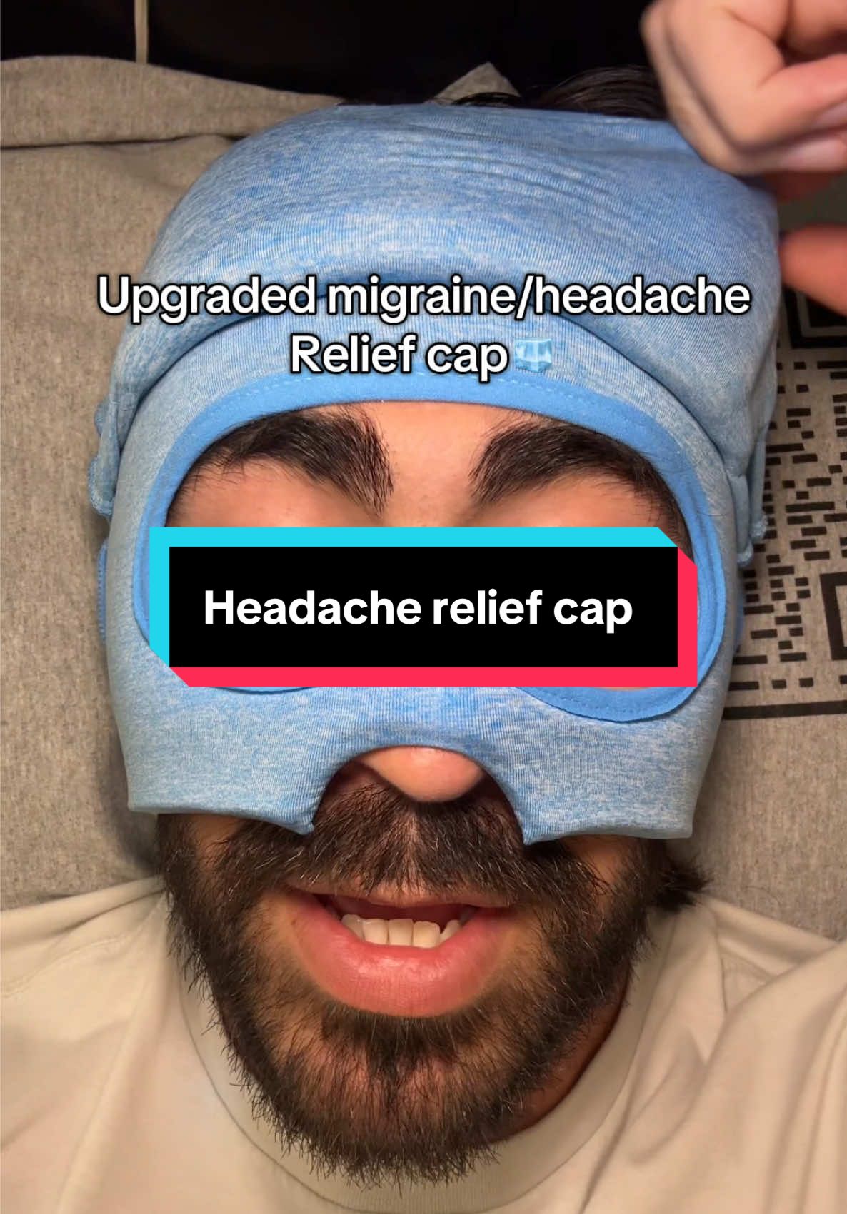 These are so dang relaxing and feel incredible… a headache relief cap is one of those things I never knew I needed🥶