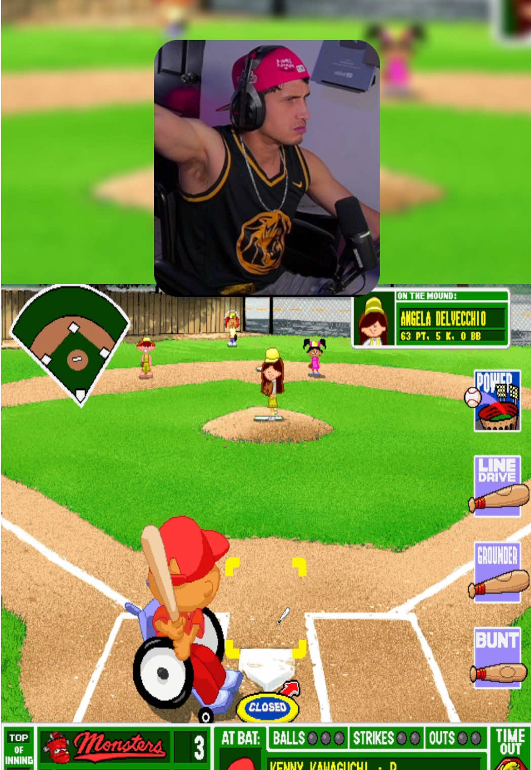 Kenny haciendo HISTORIA ⚾️.   #MLB #backyardbaseball #beisbol #baseball 