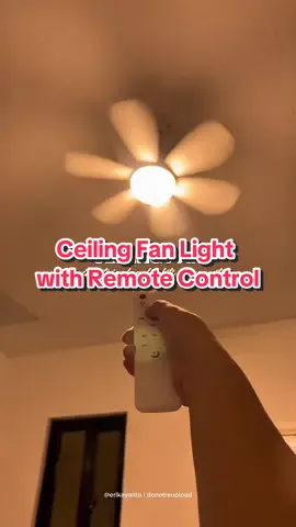 Affordable Ceiling Fan with tricolor lights & remote control✨ #ceilingfan #ceilingfanwithlight #ceilingfanwithlightandremote 