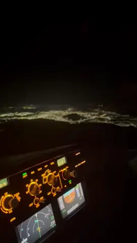 Dark night ✈️👨🏻‍✈️❤️✈️ #real #airline #cockpit #airbus #pilot 