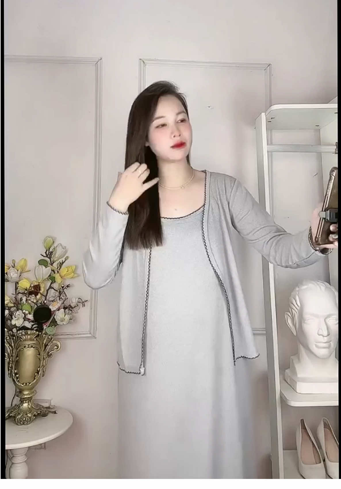 Cả set chưa đến 2xx #dobau #vaybauthudong #aobauxinh #huyenphuongshop #mebau 