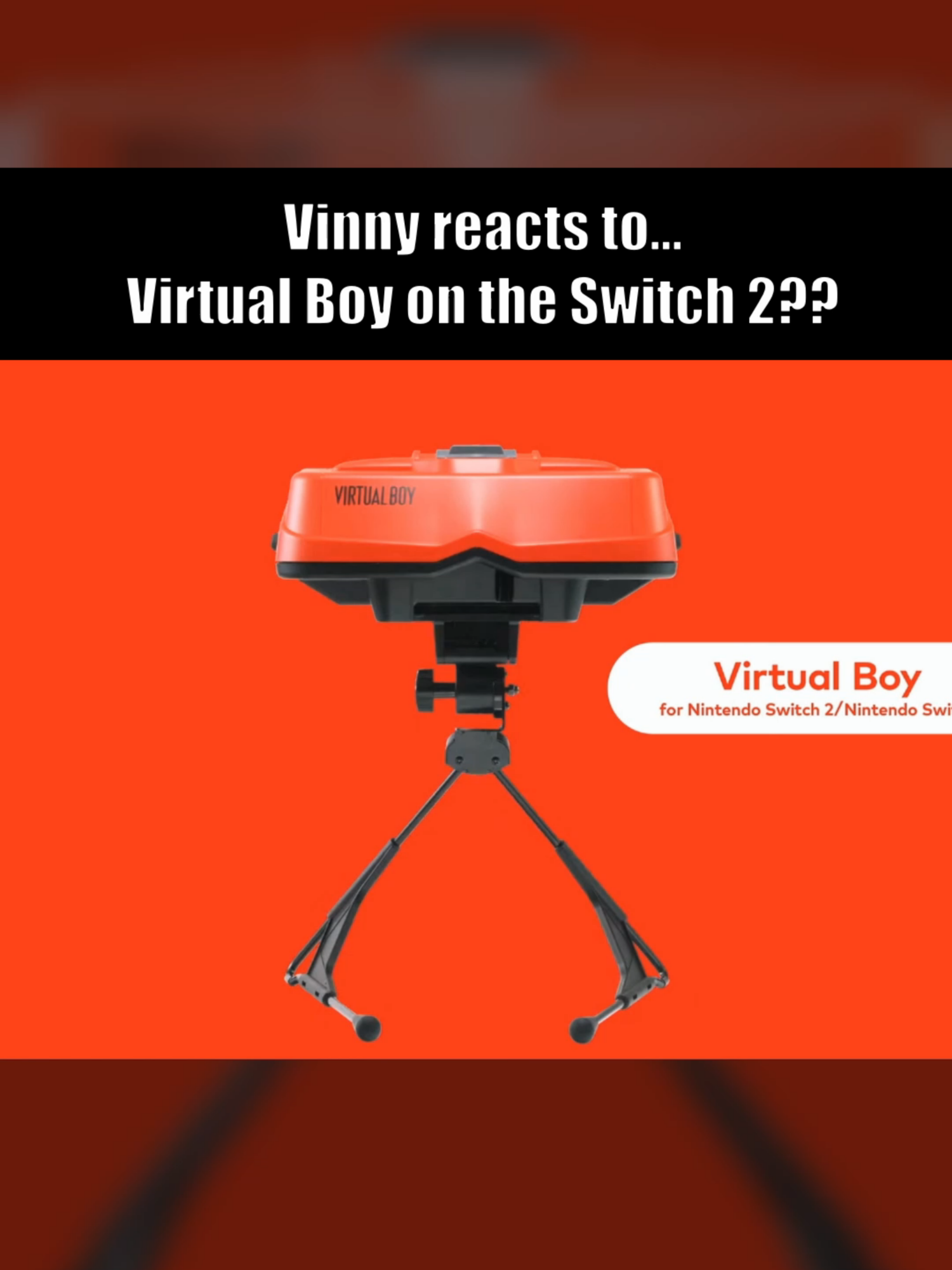 Who asked for this #vinesauce #vinesaucevinny #youtuber #streamer #fyp #gaming #nintendo #nintendoswitch #reaction #virtualboy