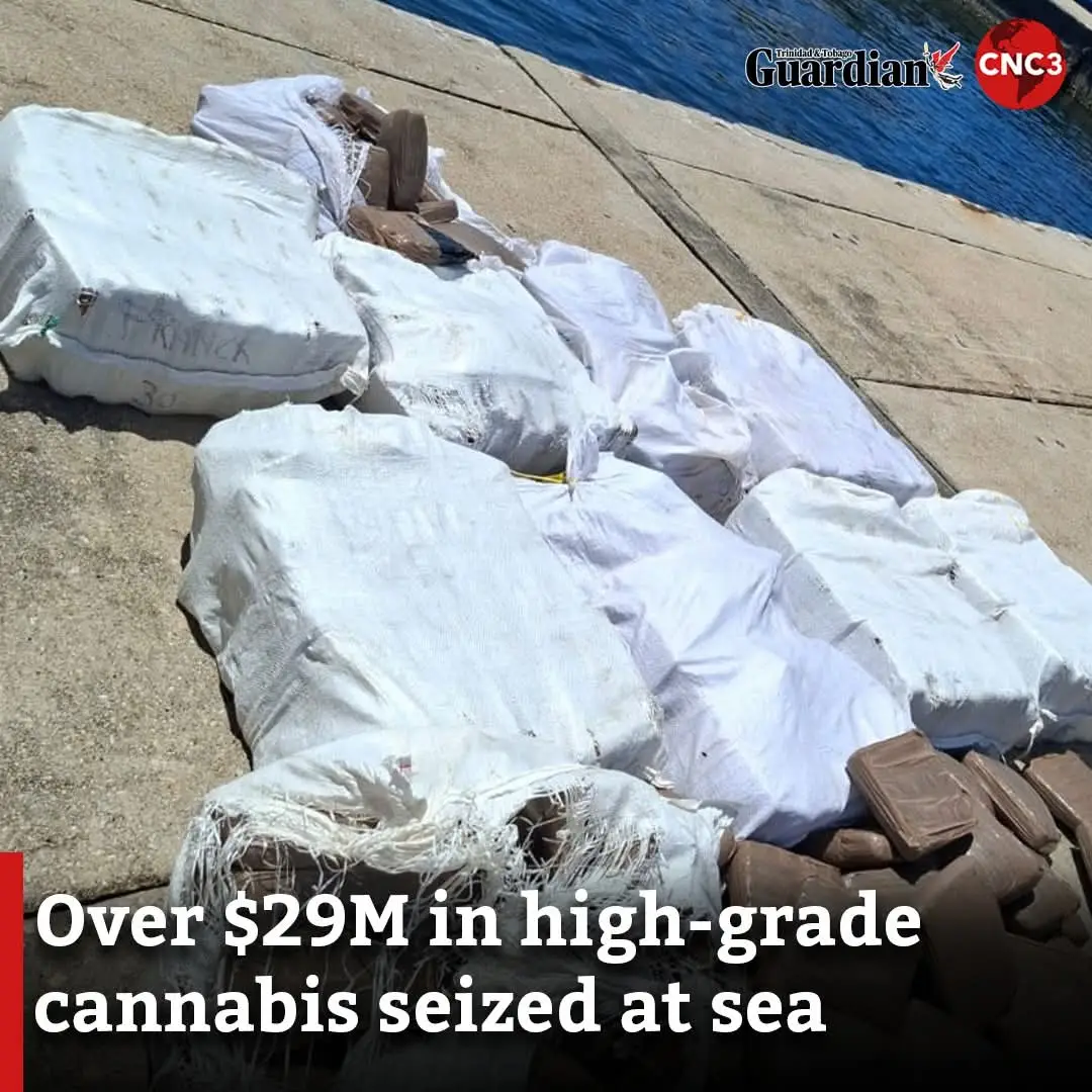 Authorities intercepted a vessel off the Point Fortin coastline early Friday, seizing over $29 million worth of high-grade cannabis. #caribbeantiktokeurs🇭🇹🇬🇾🇹🇹🇸🇷🇯🇲 #trini_tiktoks🇹🇹🇹🇹🇹🇹 #venezuela🇻🇪 #Colombia #warondrugs 