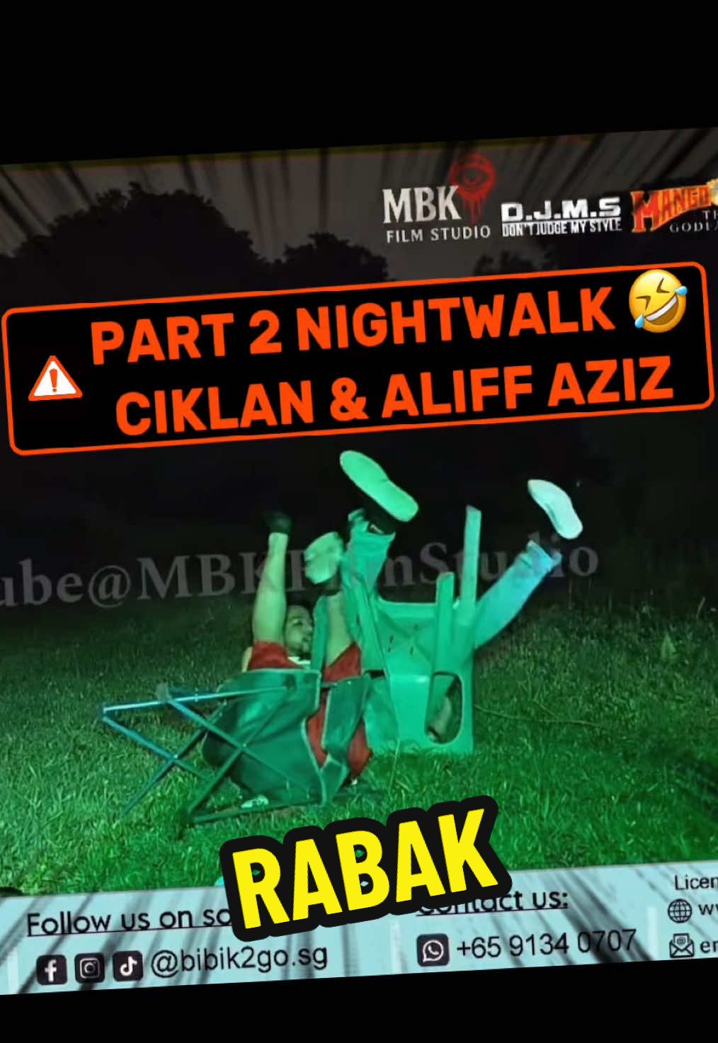 TOTAL K.O cik lan @Roslan Shah - Cik Lan team @TheGodfather Mangobossku kerjakan🤣 . Guess @Aliff Aziz part 2 viral nightwalk hritu . #roslanshah #paranormal #night #aliffaziz #paranormaltiktok 