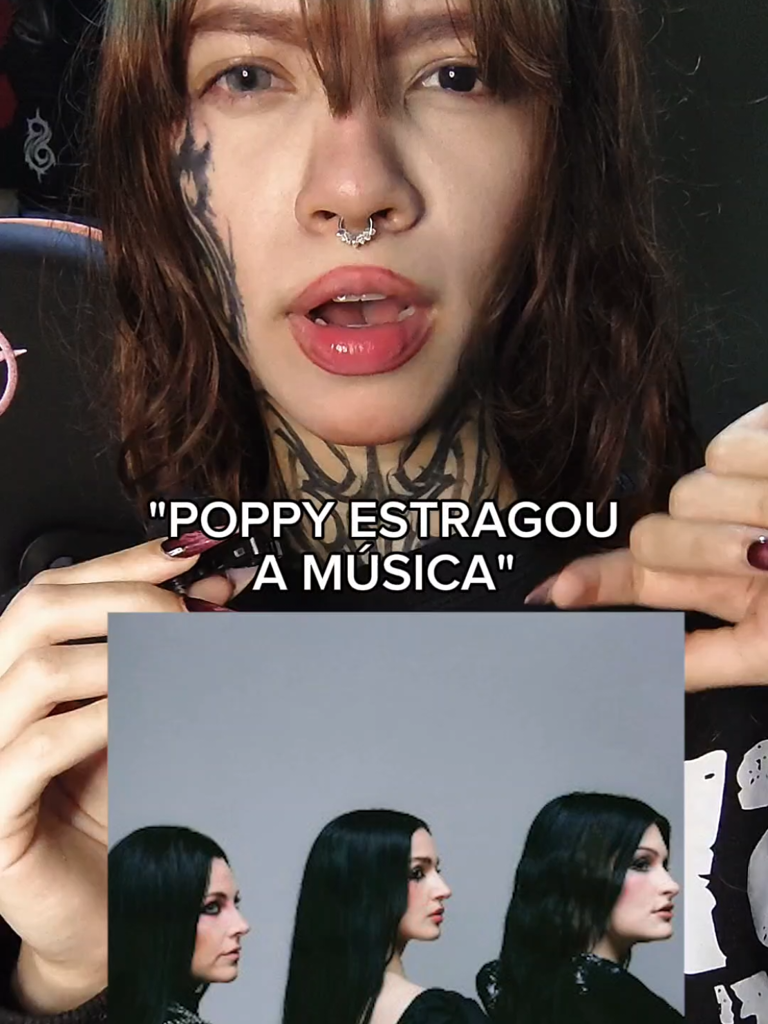 ps: sou fã da poppy há milênios hehe #metal #rock #metalcore 