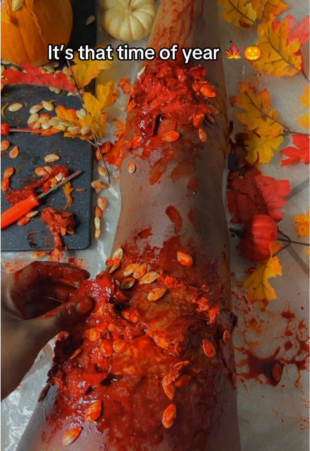 It’s that time of year 🍁🎃 #makeup #sfx #fallmakeup #horrormakeup #fallvibes 