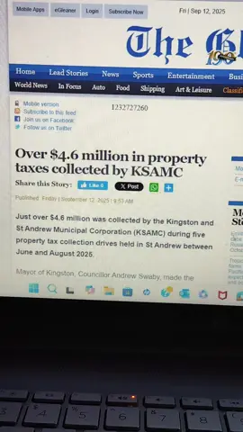 Overv$4.6 million in property taxes collected by KSAMC  #newsjamaica #jamaicantiktok #ksamc #taj #propertytaxes 