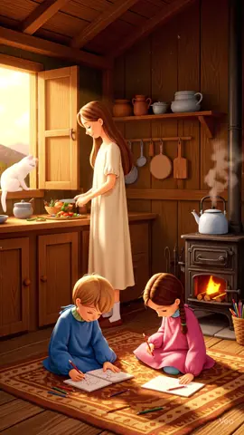 🌧️ Rain outside, kids laughing, and a little cat meowing by the window — some evenings just feel like pure magic. ✨💛 Do you love rainy evenings too? 🌿 --- 🔥 Hashtags: #foryou you #RainyVibes #CozyHome #PeacefulEvening #RainyDayMagic 