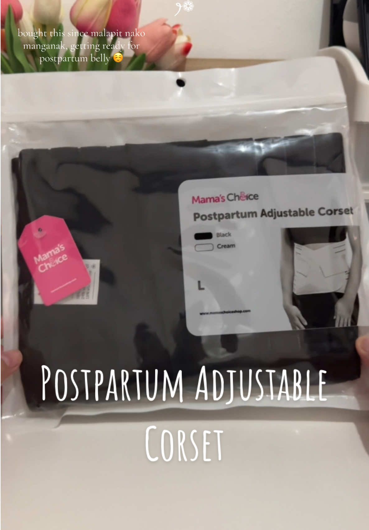 NESTING — Postpartum Adjustable Corset ꫂ❁  bought this since malapit nako manganak and getting ready for the postpartum belly ☺️ #mommyessentials #csmom #postpartumadjustablecorset #adjustablecorset #corset 