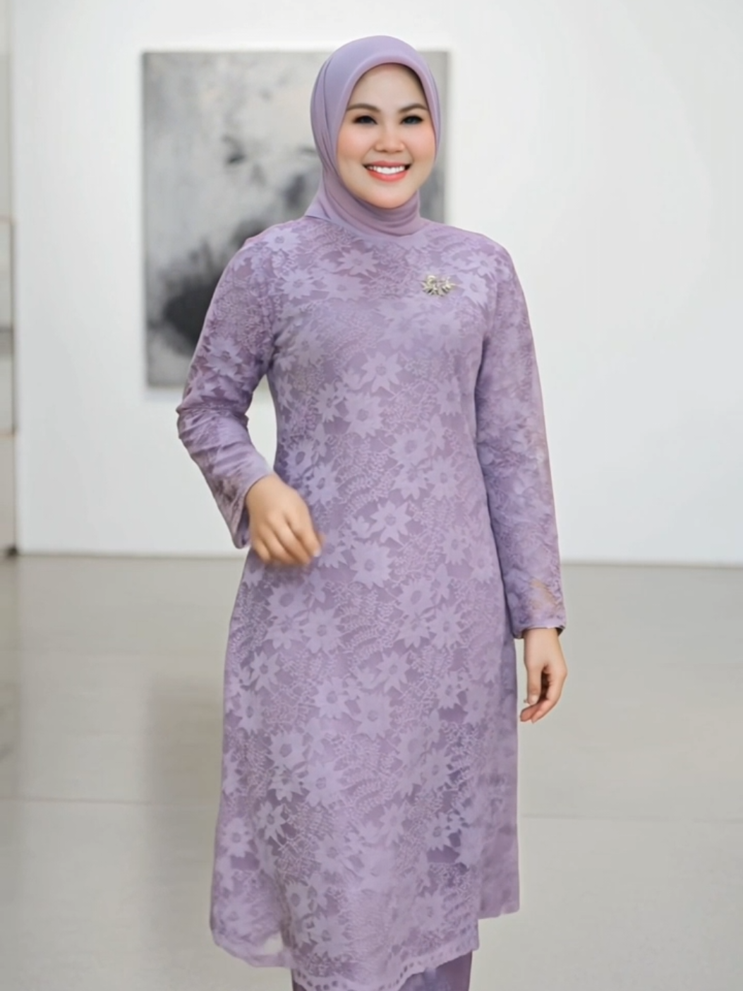 Bahan semewah ini, harganya merkakyat banget sih!#kebaya #tunik #tunikkekinian #brokat 