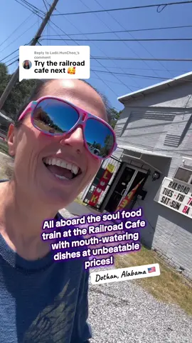 Replying to @Ladii.HunChoo_ The $10 lunch meal was exceptional value & loved the $3.50 mocktails at @The Railroad Cafe Dothan! #gdayfromtheusa #soulfood #visitdothan 