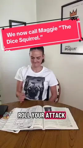 We now call Maggie “The Dice Squirrel.” #fyp #dnd #dndtiktok #dungeonsanddragons #dungeonmaster #dndplayer