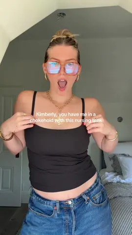 The only nursing tank I wear out of the house.. and actually the only thing I really want to wear at all🤌🏼 most of the my other nursing tanks are sooo unflattering, but you can barely even tell this is for nursing. Def size down though mine is a litle too big! @SKIMS #skims #breastfeeding #firsttimemom #MomsofTikTok #pregnant #postpartum 