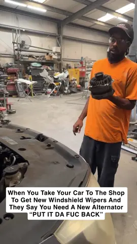 When you take your car to the shop for a simple service and they find other stuff wrong with your car “Put it da FUC back now #Putitdafucback #mechanics #carshops #cartrouble #viral 