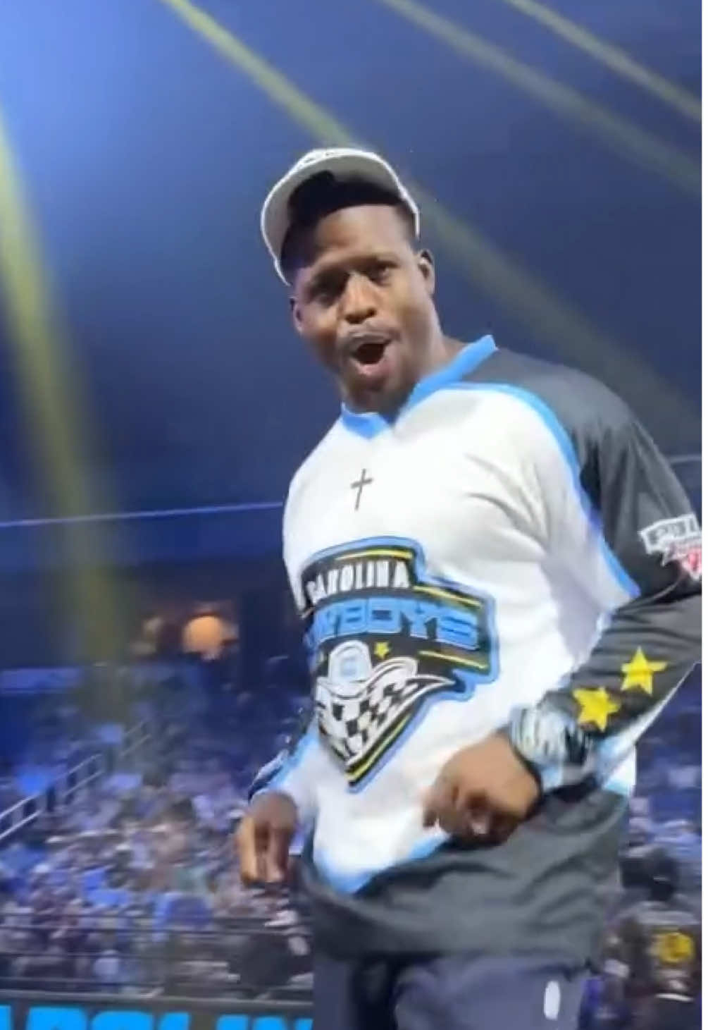 The @Carolina Panthers all-time leading rusher Jonathan Stewart lead the @carolinacowboyspbr to battle ⚔️
