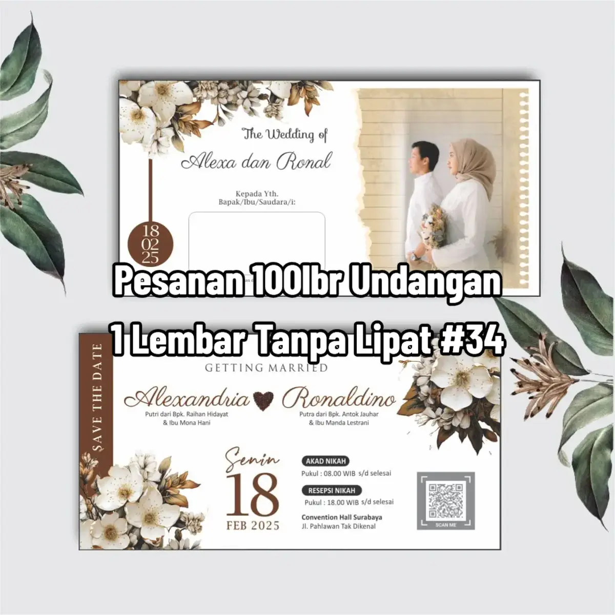 Template desain undangan format Coreldraw cetaknya di Photoshop 🖨️ ✅ Harga jual : Rp.600-700 ✅ Free : Plastik, stiker label nama  #undangan #cetakundangan #undanganpernikahan #undangan1lembar #undangancustom 