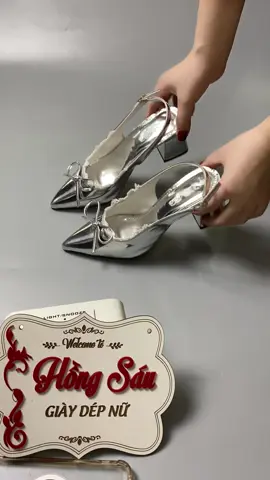 Mẫu giày mũi nhọn đế vuông cao 5p 7p đi êm chân lắm ạ #giaydephottrend #giaydep #giaysucnu #xuhuong 