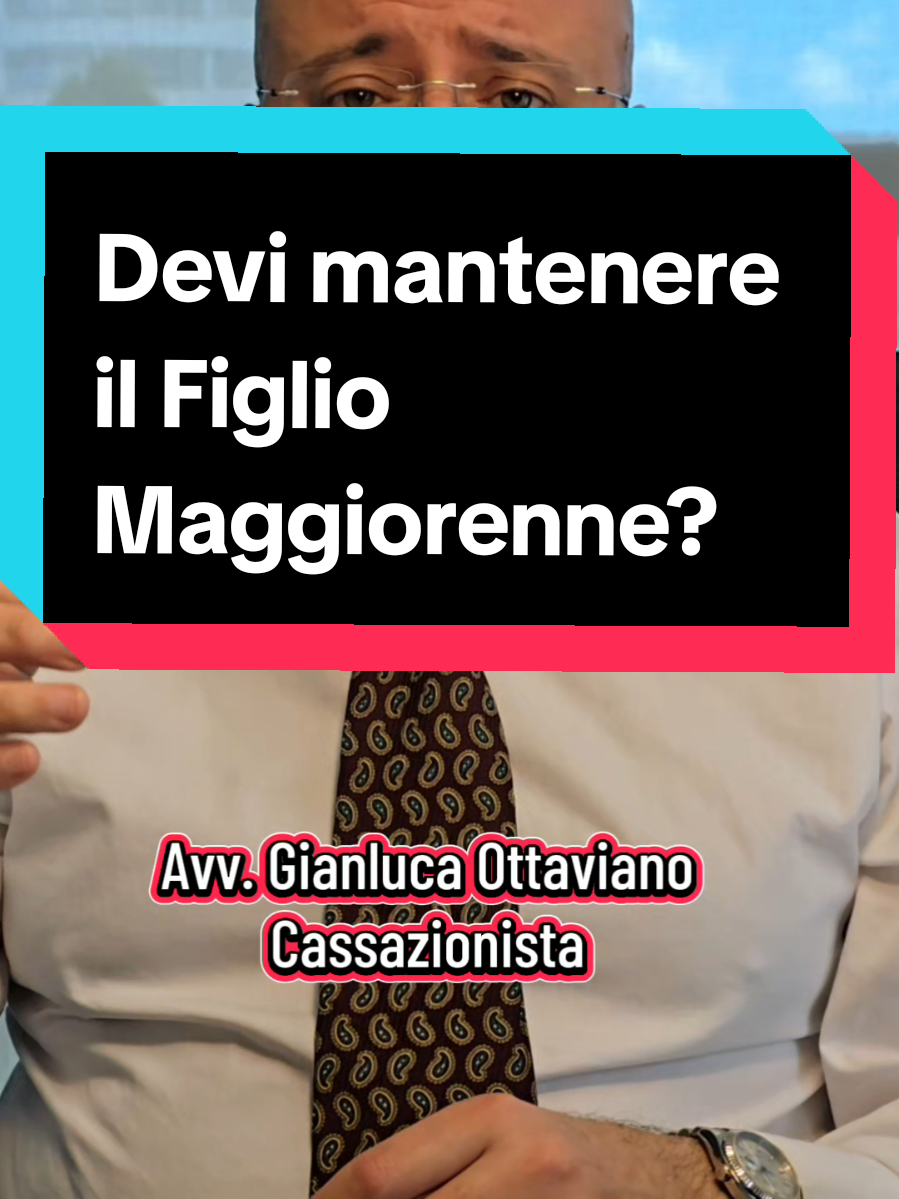 DEVI MANTENERE IL FIGLIO MAGGIORENNE? #studiolegaleottaviano  Segreteria 3476423815✅️  per appuntamenti on-line o in studio  #avvocatogianlucaottaviano  #figli #mantenimento  IG: studio_legale_ottaviano 