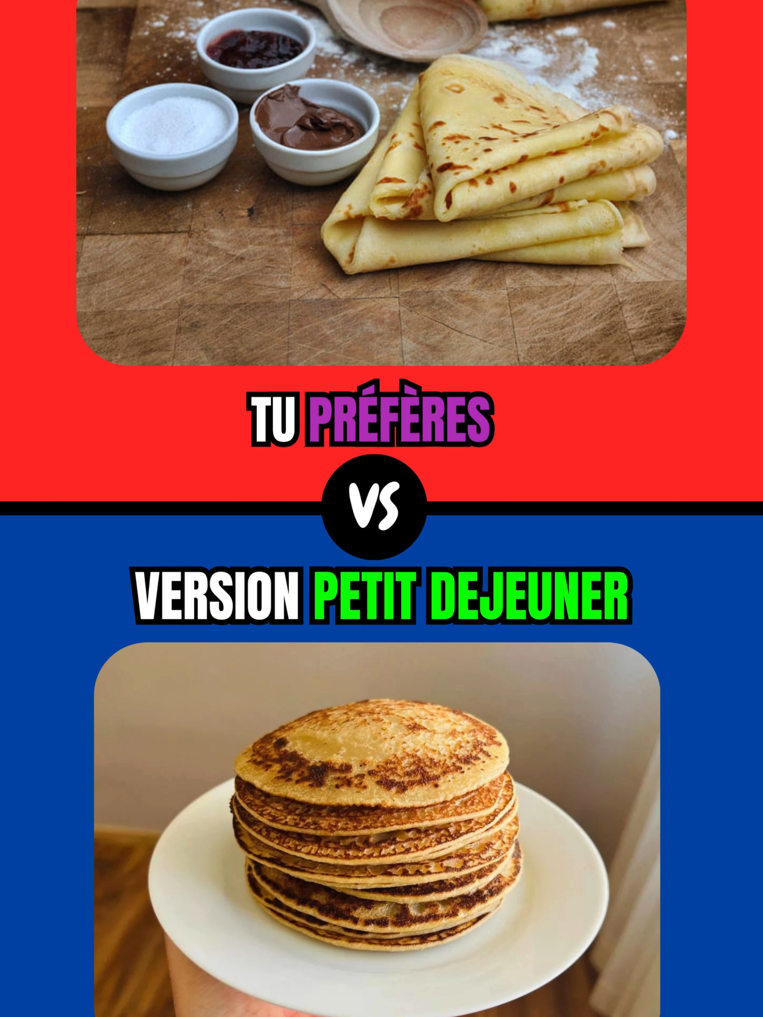 Tu préfères version PETIT DÉJ 🥐☕ #tuPreferes #dilemme #petitdejeuner #chocolatine #painauchocolat