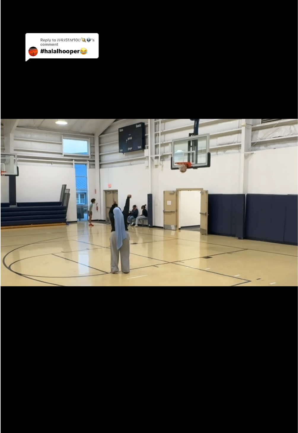 Replying to @𝑯4𝑺51𝑴10𝑼🪐👽  tryna get my form better to shoot 3s 😩😩😩#halalhooper #modestfashion #muslim #hijabi #basketball