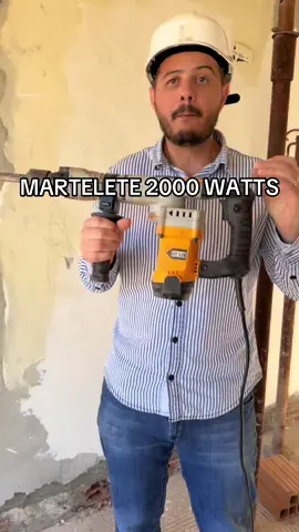 Martelete rompedor 2000 watts e 10 kg #construção #pedreiro #obra #reforma #eletricista 