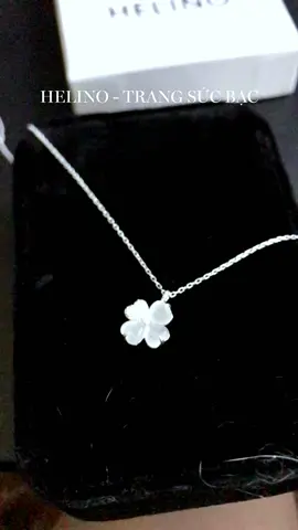 Cỏ 4 lá ngoan xinh yêu #trangsuchelino #accessories #bac925 #helino #setquatang 