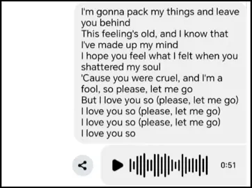 𝗶 𝗹𝗼𝘃𝗲 𝘆𝗼𝘂 𝘀𝗼 #voicemessage #messenger #lyrics_songs #songcover 