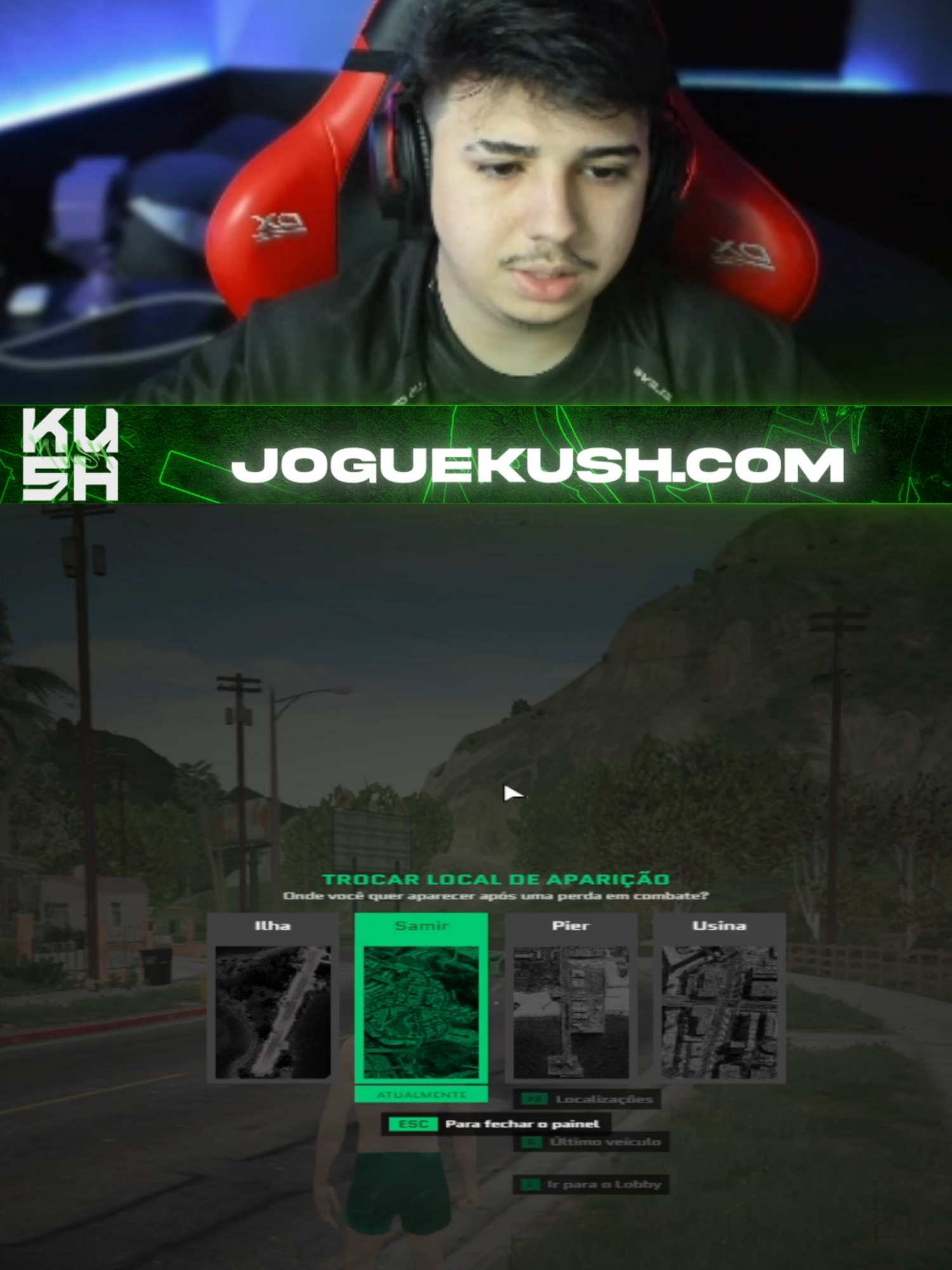 O @kroozzns_ já passou por aqui e curtiu nossas novas atualizações #fivem #gtarp #frança #joguekush #kushpvp #kroozzns