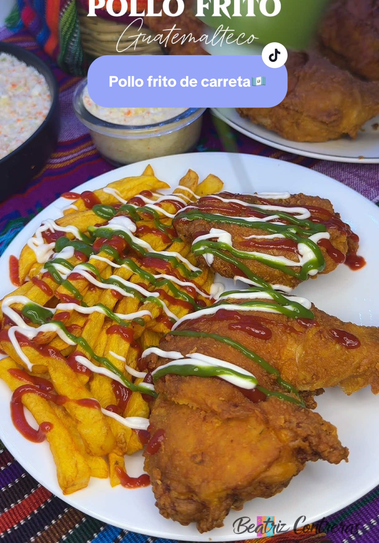 POLLO FRITO DE CARRETA GUATEMALTECO🇬🇹💙 ¿A cuánto anda en Guatemala?  #pollofrito #pollofritoguatemalteco #recetasguatemaltecas #guatemalafood #beatrizcontreras31 