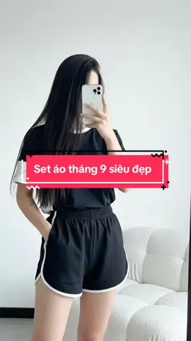 Set đồ tháng 9 , mặc đi chơi , đi tập , đi làm đều đẹp! #xuhuong #thoitrangnu #aothun 