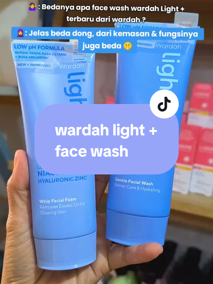 Siapa yang bingung dengan kemasan baru face wash wardah light +nya nih 😍, karena kemasanya hampir sama🤫, ini perbedaan face wash terbaru light +  #wardah  #lightpluswardah  #facewashwardah