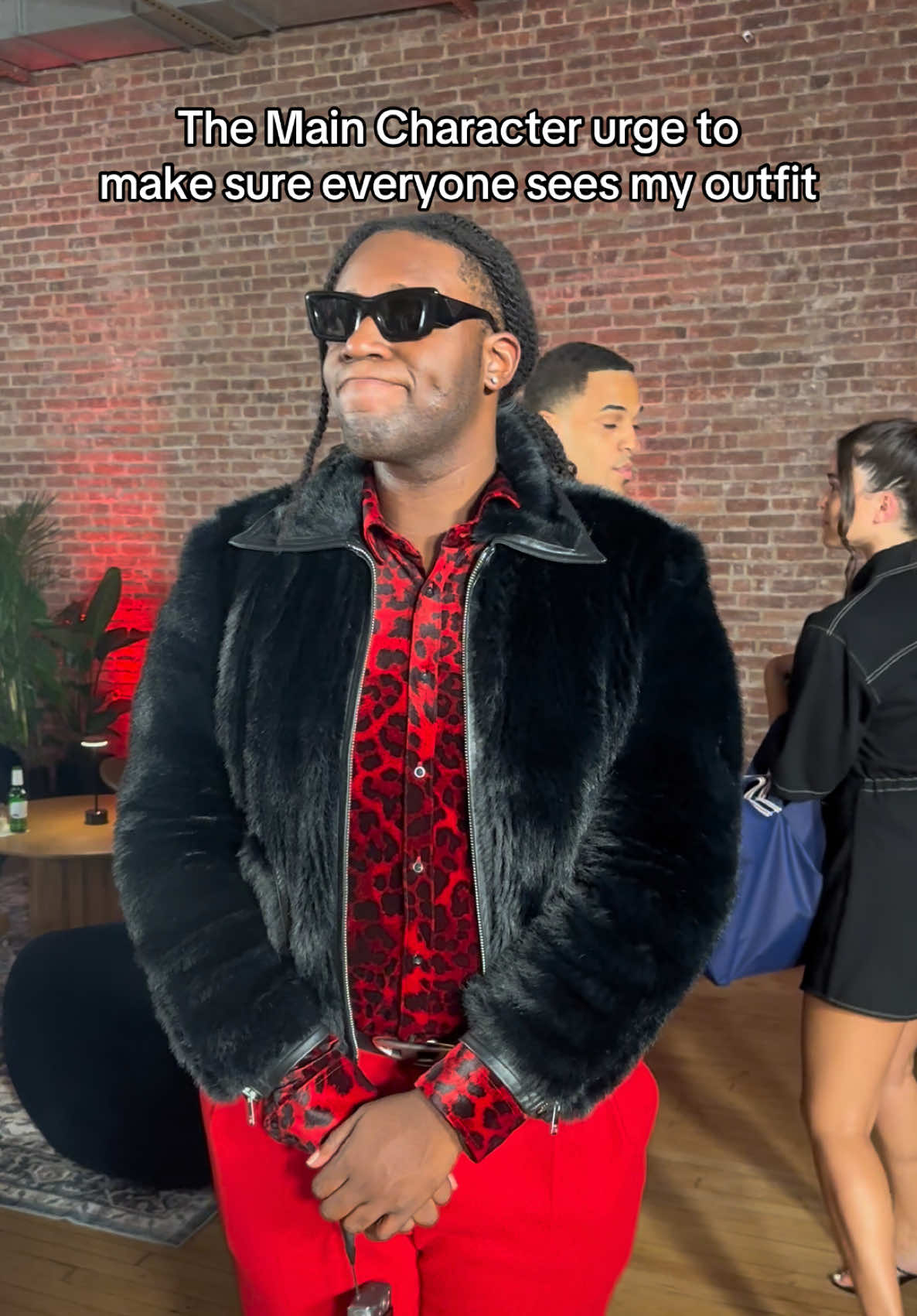 Call me hot-headed cuz my fit was too fire 🤷🏾‍♂️🔥 #nyfw #maincharacter 