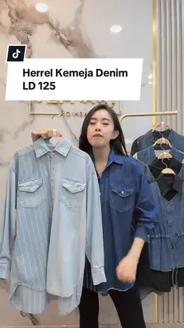 Kemeja Denim Oversize kita juga Ready ya bebb 🔥 #tiktoklive #livehighlights #kemejawanita #wibgajian #gajiansale 