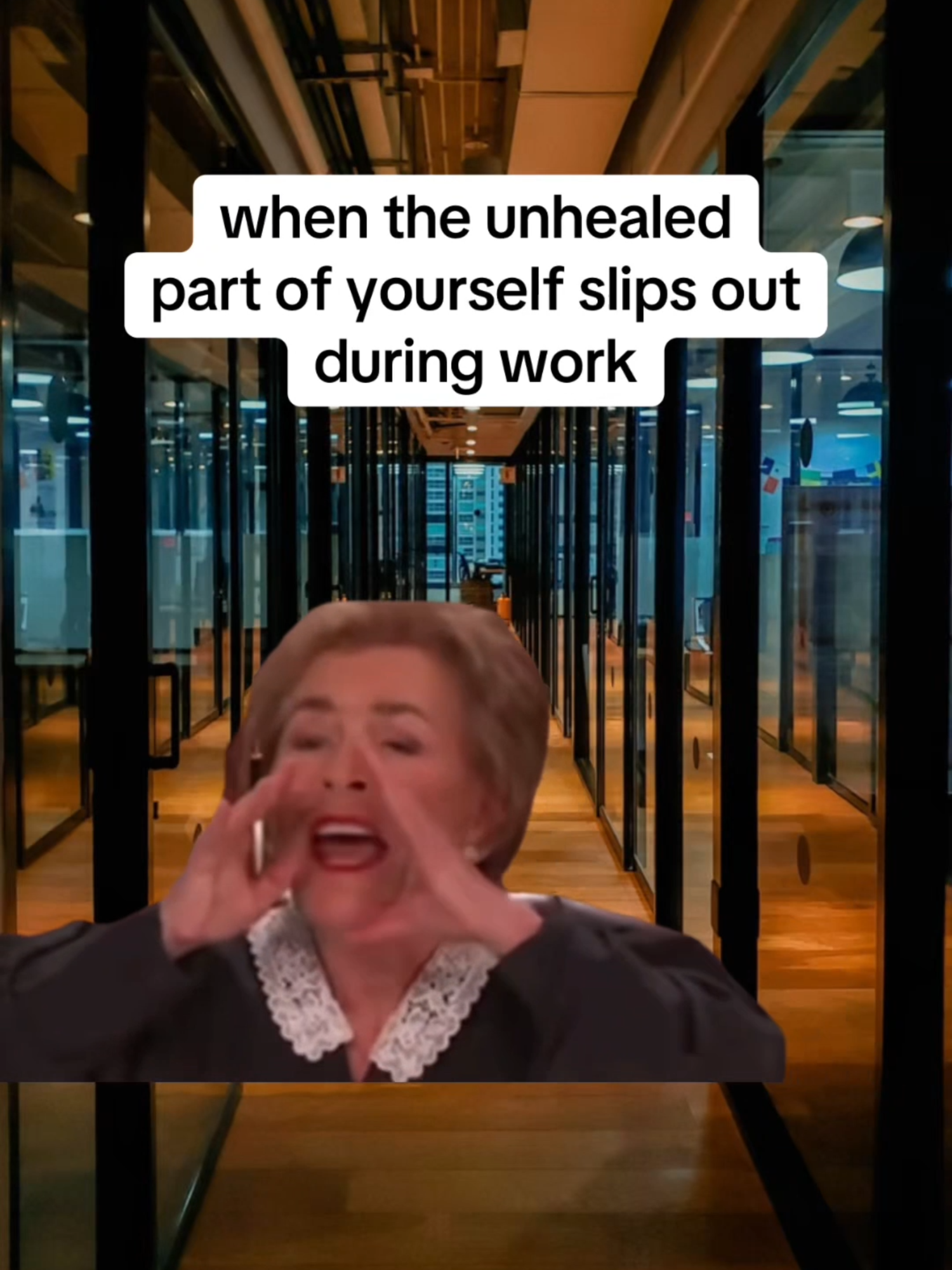 we all have our Judge Judy moments 👇🏼  emotional regulation can be hard, especially in situations with a lot of consistent external stress like work (or having super young kids) do you want to regulate your emotions during moments of high stresss? get guided through the step by step 👇🏼  heal your nervous system 🔗 on profile 💖✌🏼💖  •  •  •  #workstress #stressed #unhealed #nervoussystem #nervoussystemhealing