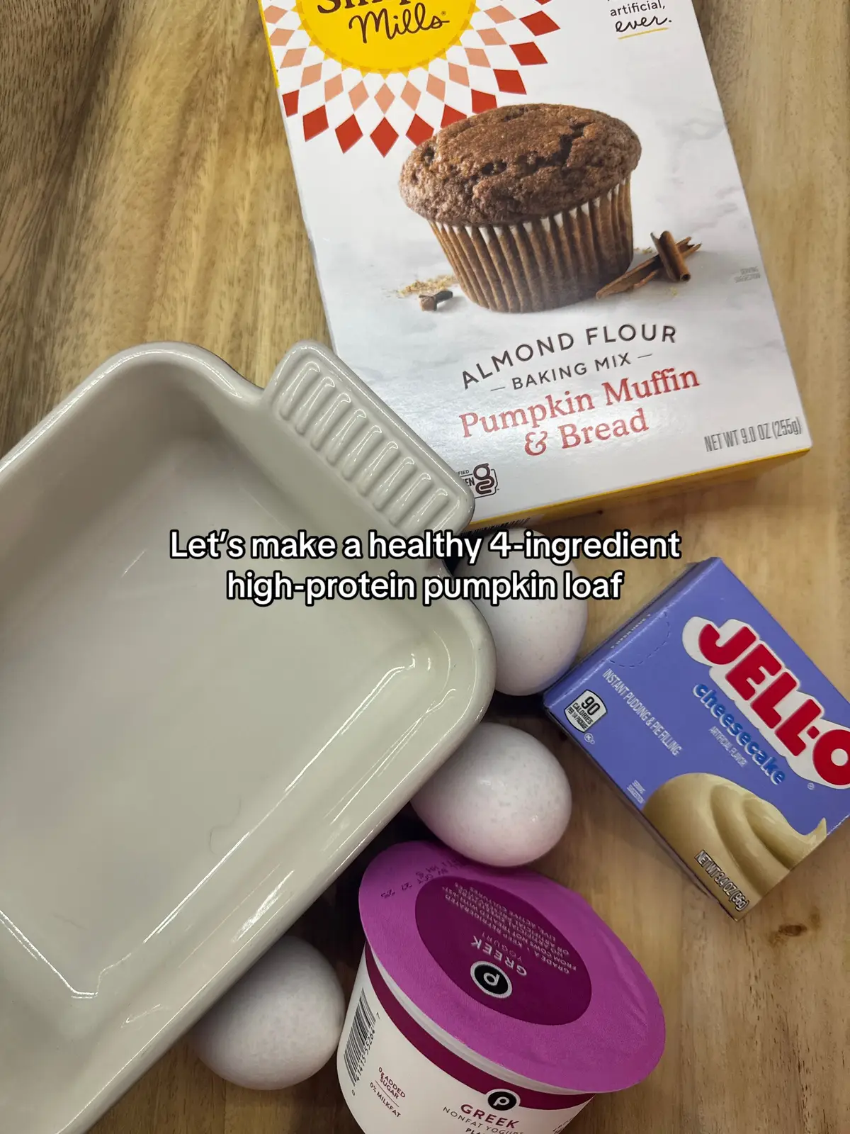 A must-try healthy treat for the fall using   @Simple Mills and @jello 🎃🍂 #healthyrecipes #healthydessert #pumpkinbread #pumpkincheesecake #fyp 