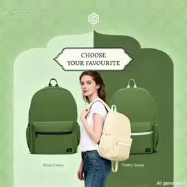 Dua pilihan warna hits: Moss Green & Frosty Green! Tas kece, tahan air, & udah terbukti laku keras 🚀 🌿 Mana favorit kamu? #alldaybackpack 