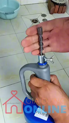 1392 - Dụng cụ lấy tóc rác có dây thép dài từ 3-10m, thông tắc đường ống dẫn nước nhà vệ sinh, nhà tắm, bồn chậu rửa