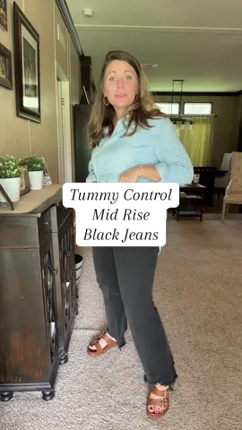 Tummy control, mid rise, jeans from Risen! So comfortable and no distressing! @Wild Oak Boutique #risenjeans #mostloved 