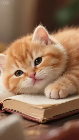 Mini Meow so sleepy😪 #ai #cat #orangecat #foryou #fyp 