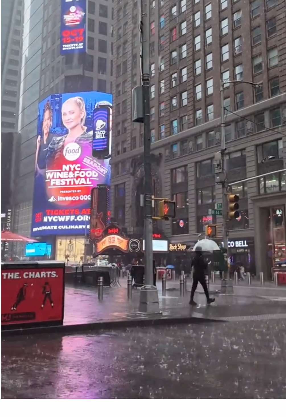 🌧️ Heavy rain in Times Square, NYC ⚡NYC downpour madness 🚕☔ Would you stay or run for cover? 👀 #NYCStorm #NYC #TimesSquare #NYCLife #NYCTok