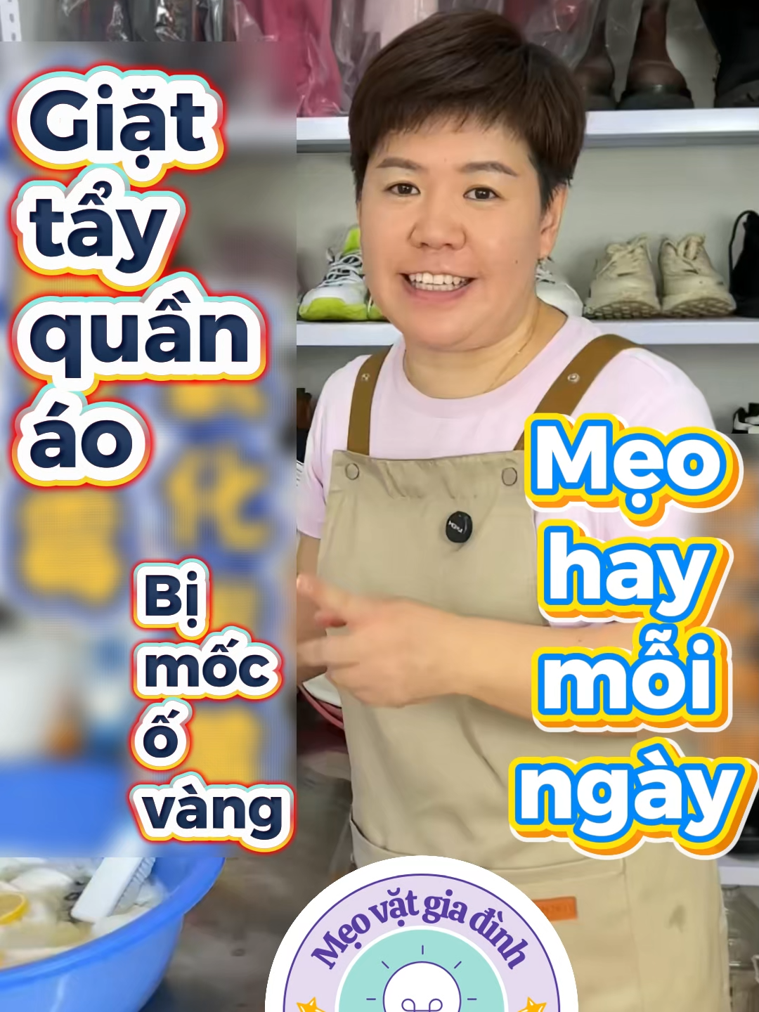 Mẹo hay mỗi ngày: Giặt tẩy quần áo bị mốc, ố vàng #viral #trending #xuhuong #mẹovặt