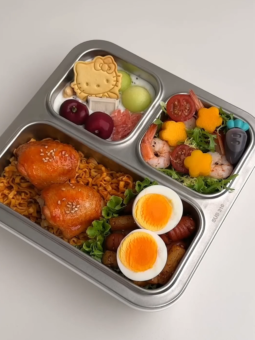 Pack my lunchbox with me 🍱🧑‍🍳 #viral #lunchbox #bento #fyp #viral 