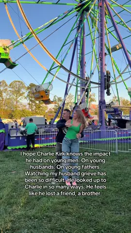 This loss has hit my husband so deeply. He’s been silent on social media because he’s been grieving in real time. He looked up to Charlie. He was inspired by him, encouraged by him, challenged by him. He feels like he’s lost a friend, a brother. The fact that he had that type of impact on people he never met speaks volumes.