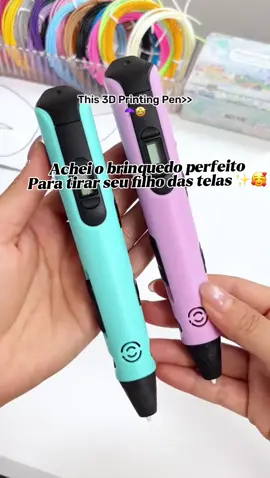 Achei a solução pra tirar as crianças das telas 🫶🏼✨ Canetas 3D✨🌸  ID: ATP-SMB-LJT #viraltiktok #shoppe #fy #compras #criança 
